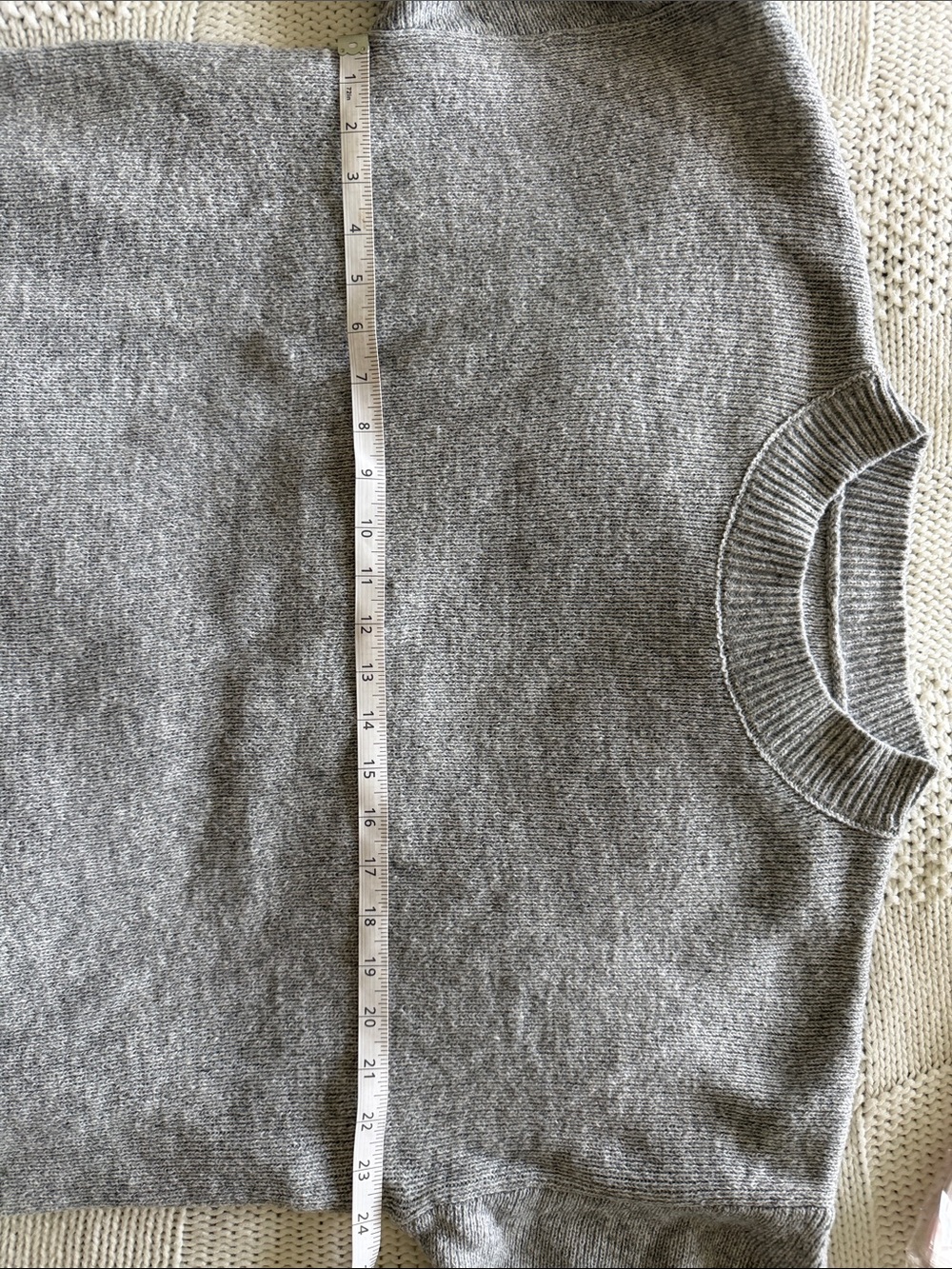 Heather Gray Crewneck Sweater - Picture 3 of 3